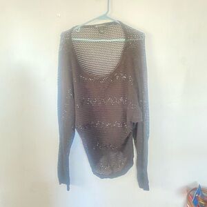 $5!!! Black sweater with sequins XL